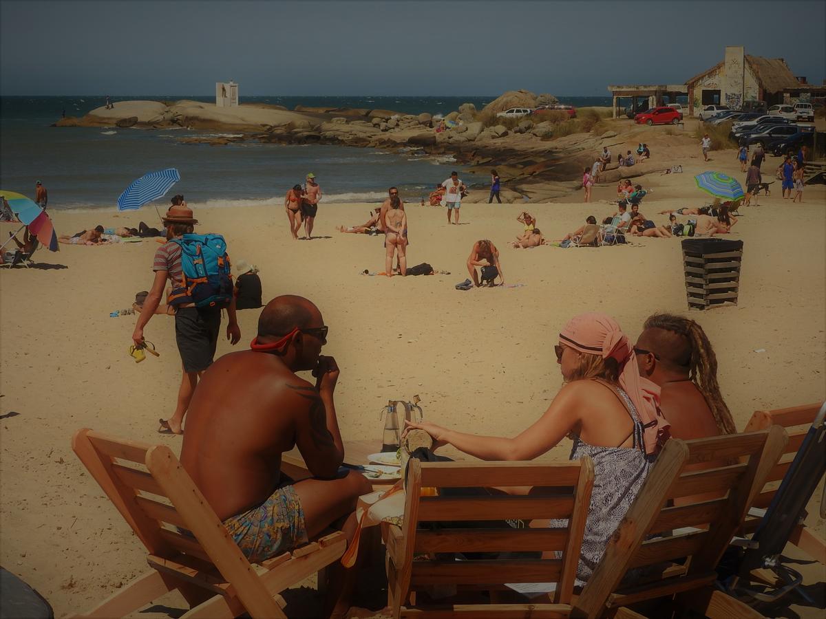 Complejo Viejo Blanco Hotell Punta Del Diablo Eksteriør bilde